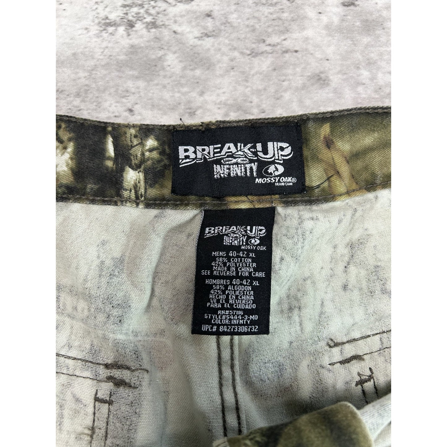 Vintage Mossy Oak Break Up Tree Camo Hunting Cargo Pants Size 41
