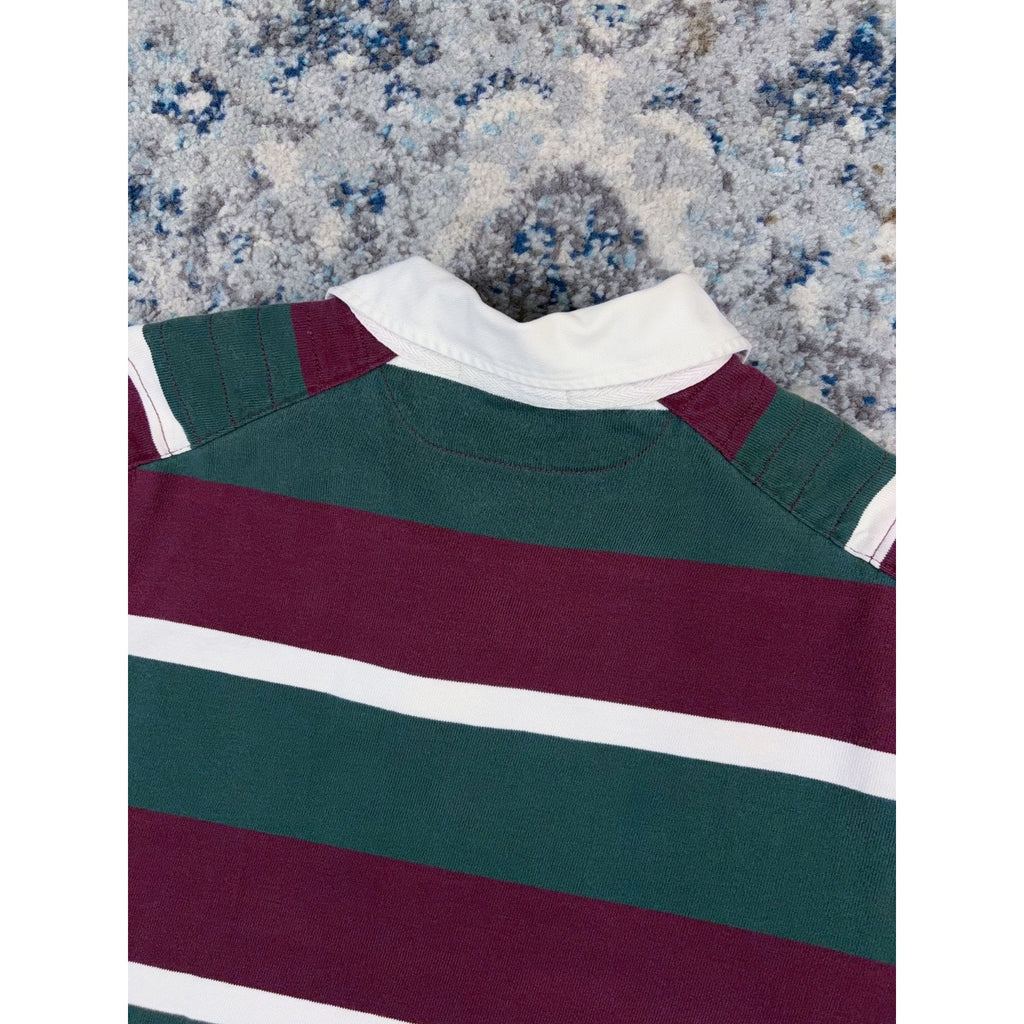 Vintage Polo Ralph Lauren Embroidered Pony Long Sleeve 1/4 Button Up Shirt Sz XL