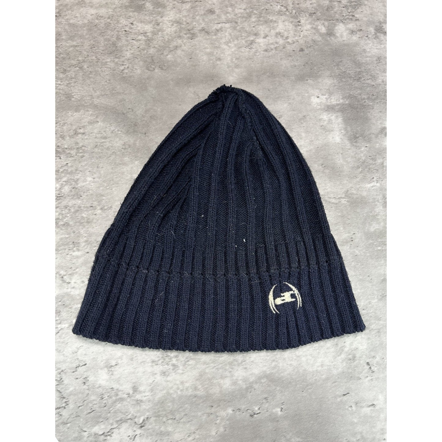 Vintage 2000s Phat Farm Embroidered Logo Cable Knit Beanie Hat OSFA