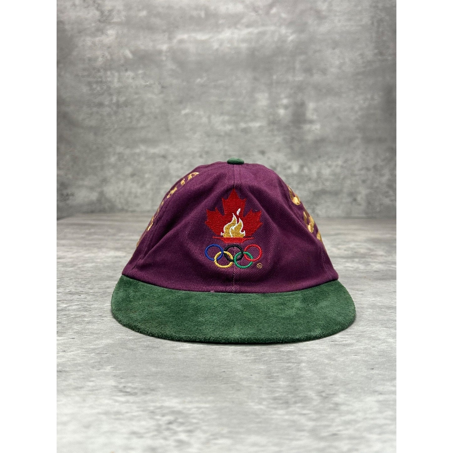 Vintage 1996 Atlanta Olympics Embroidered Spellout Strapback Hat OSFA