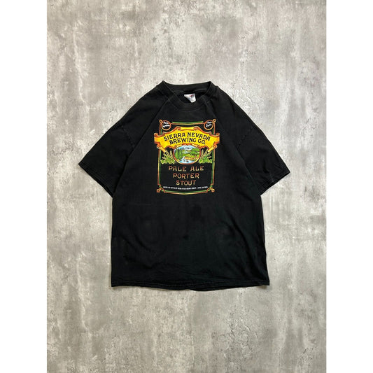 Vintage Sierra Nevade Brewing Co Beer Promo Brewery Graphic T-Shirt Size XL
