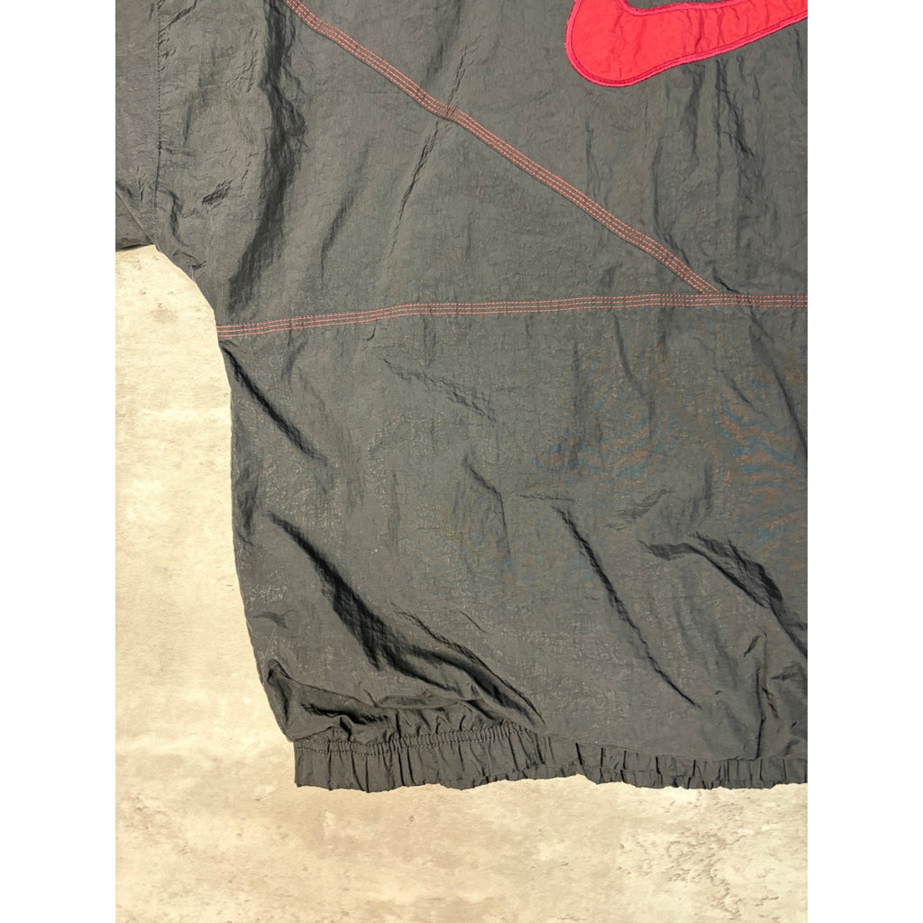 Vintage Nike Embroidered Mini Swoosh 1/2 Zip Windbreaker Jacket Size Large