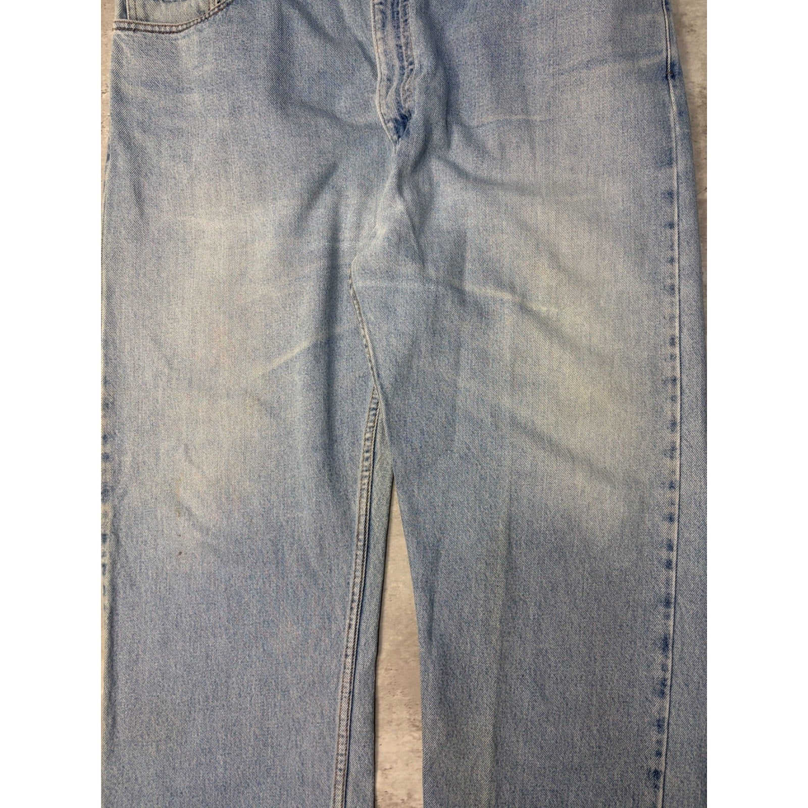 Vintage Levis 505 Red Tab Straight Leg Light Wash Denim Pants Size 40