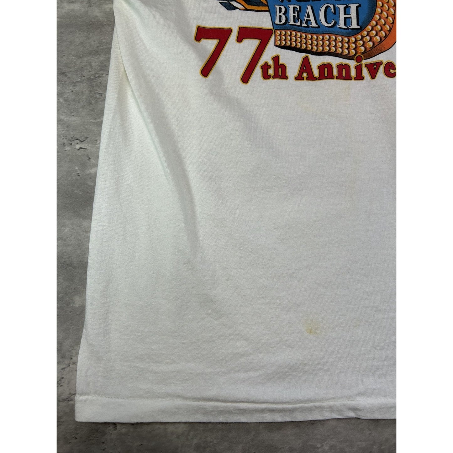 Vintage 2000 Laconia Motorcycle Event 77th Anniversary Graphic T-Shirt Sz Large