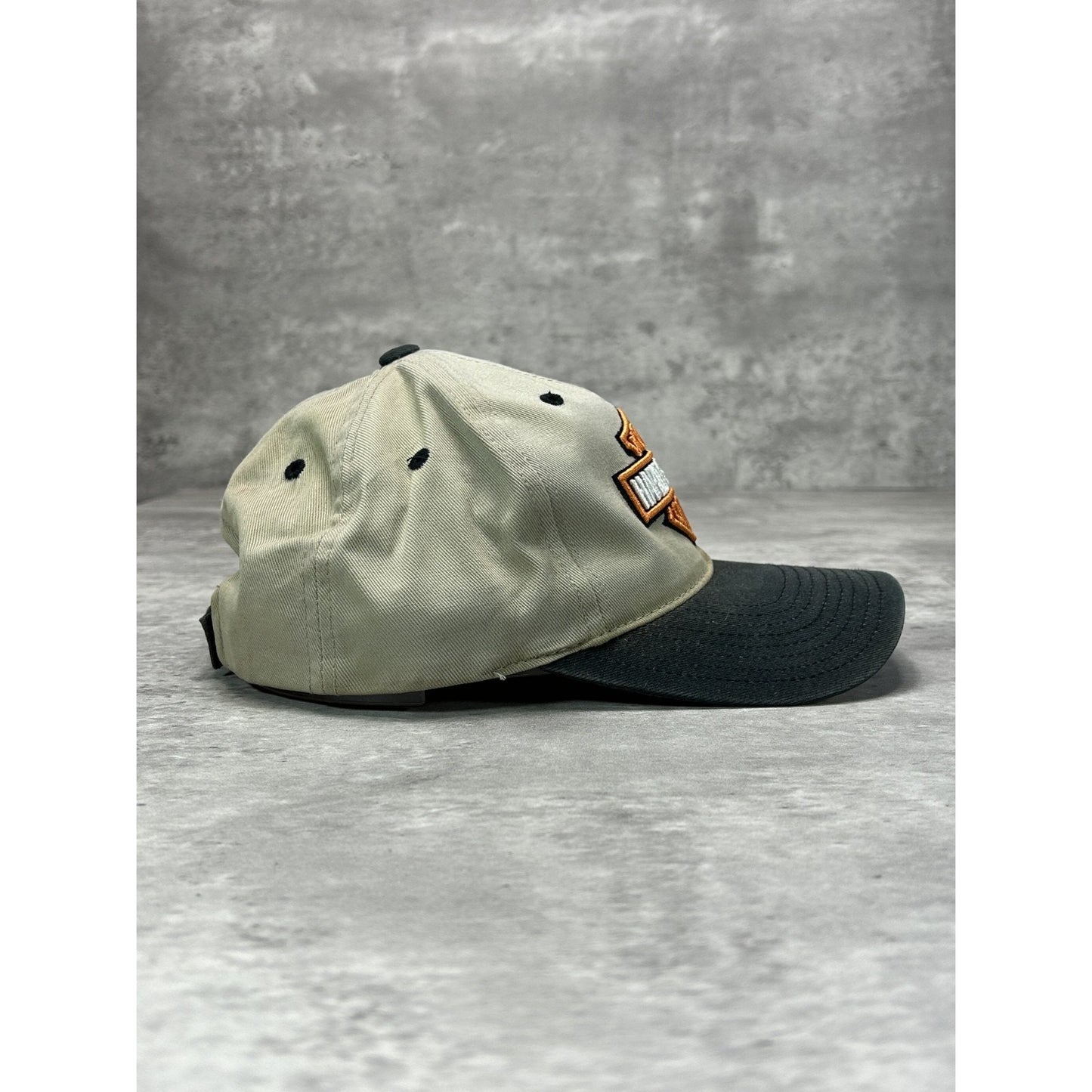 Vintage Harley Davidson Motorcycles Embroidered Classic Logo Strapback Hat OSFA
