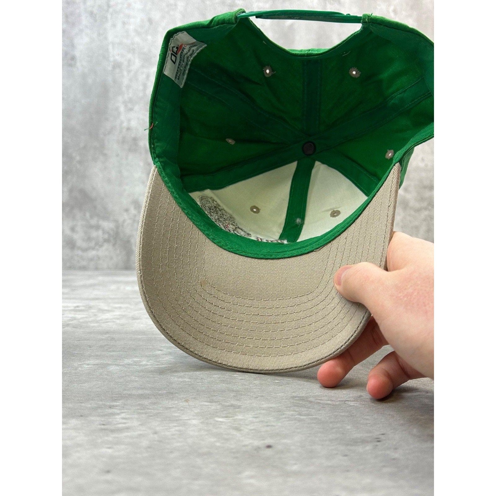 Vintage 90s Grizzly Industrial Embroidered Spellout Snapback Hat OSFA
