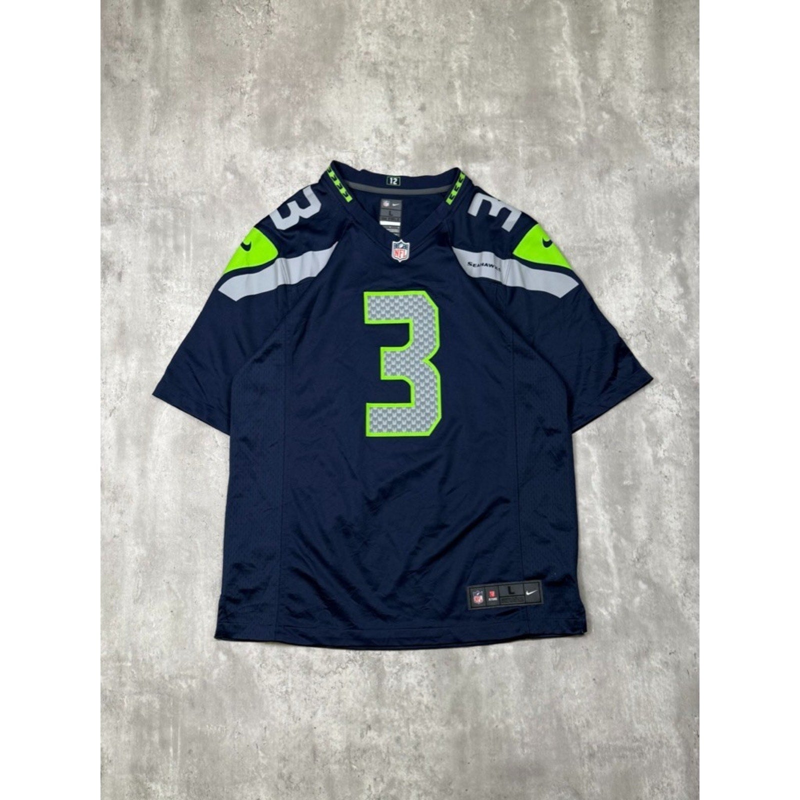 Vintage Russell Wilson #3 Seattle Seahawks Jersey Size Large
