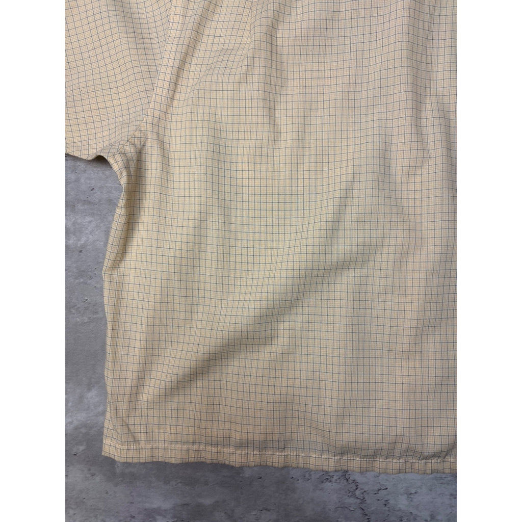 Croft & Barrow Plaid Single Pocket Reworked Cropped Button Up Shirt Size XL