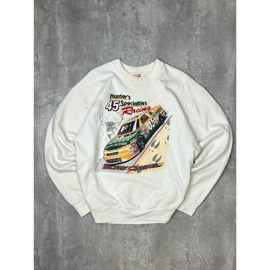 Vintage 90s Jeff Fuller #45 Trophy Chasing Nascar Graphic Sweatshirt Size XL