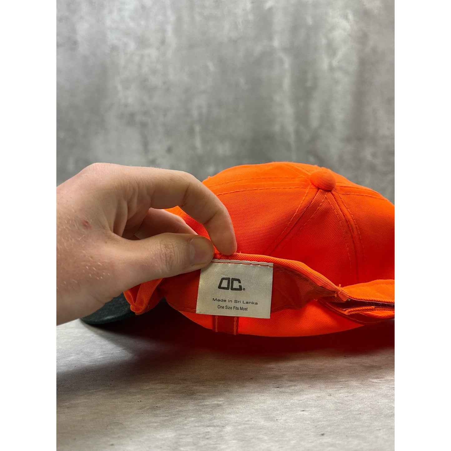 Vintage 90s Winchester Embroidered Spellout Strapback Hat OSFA Orange