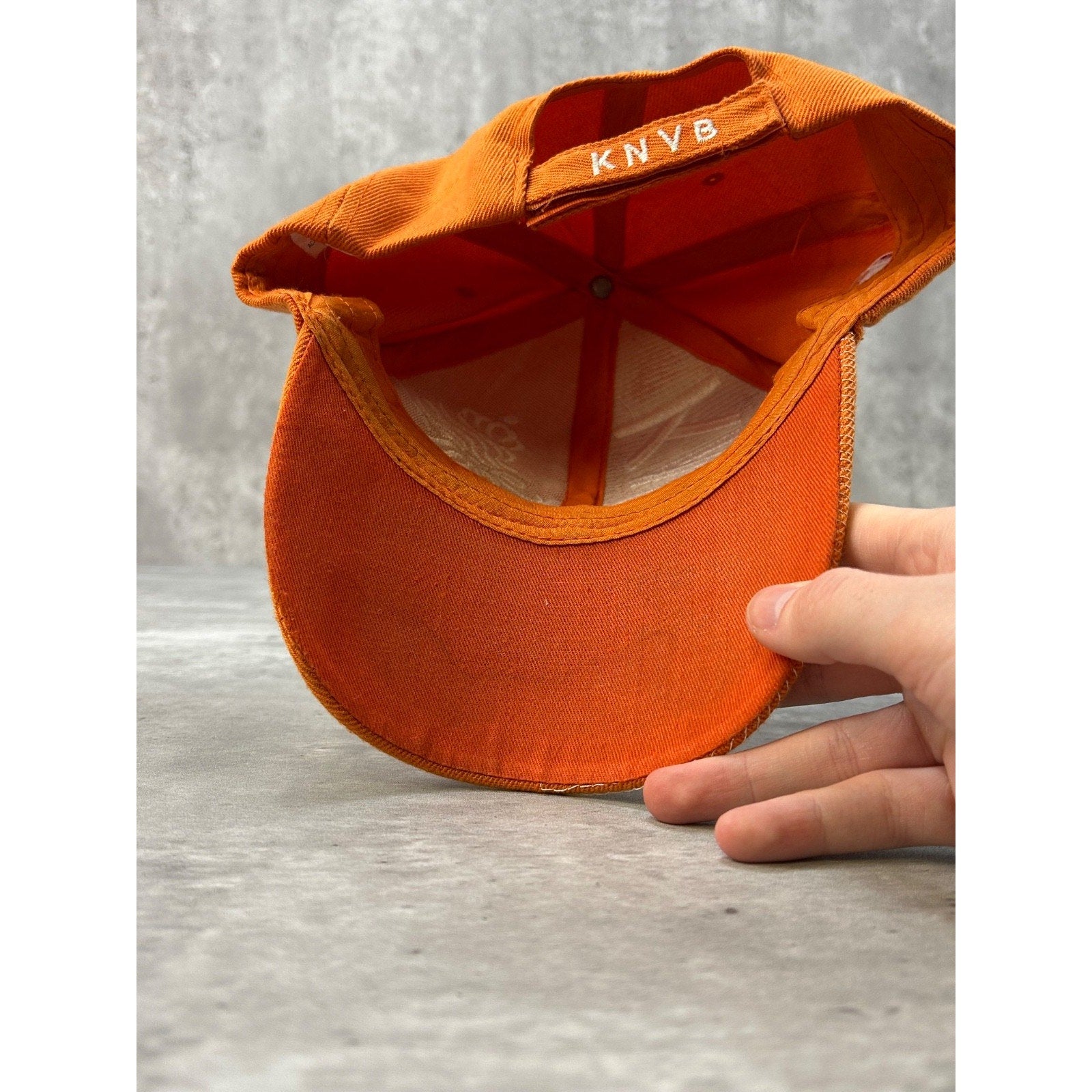 Vintage Netherlands KNVB Embroidered Crest Spellout Soccer Strapback Hat OSFA