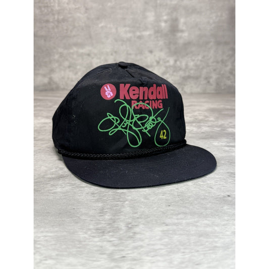 Vintage 90s Kyle Petty Kendall Racing Nascar Graphic Spellout Snapback Hat OSFA