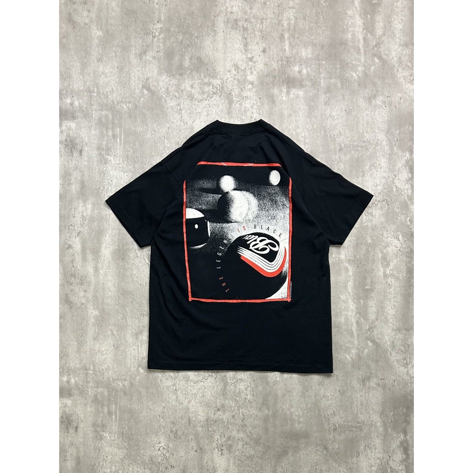 Vintage 90s The Legend Is Black Billiards Graphic T-Shirt Size XL