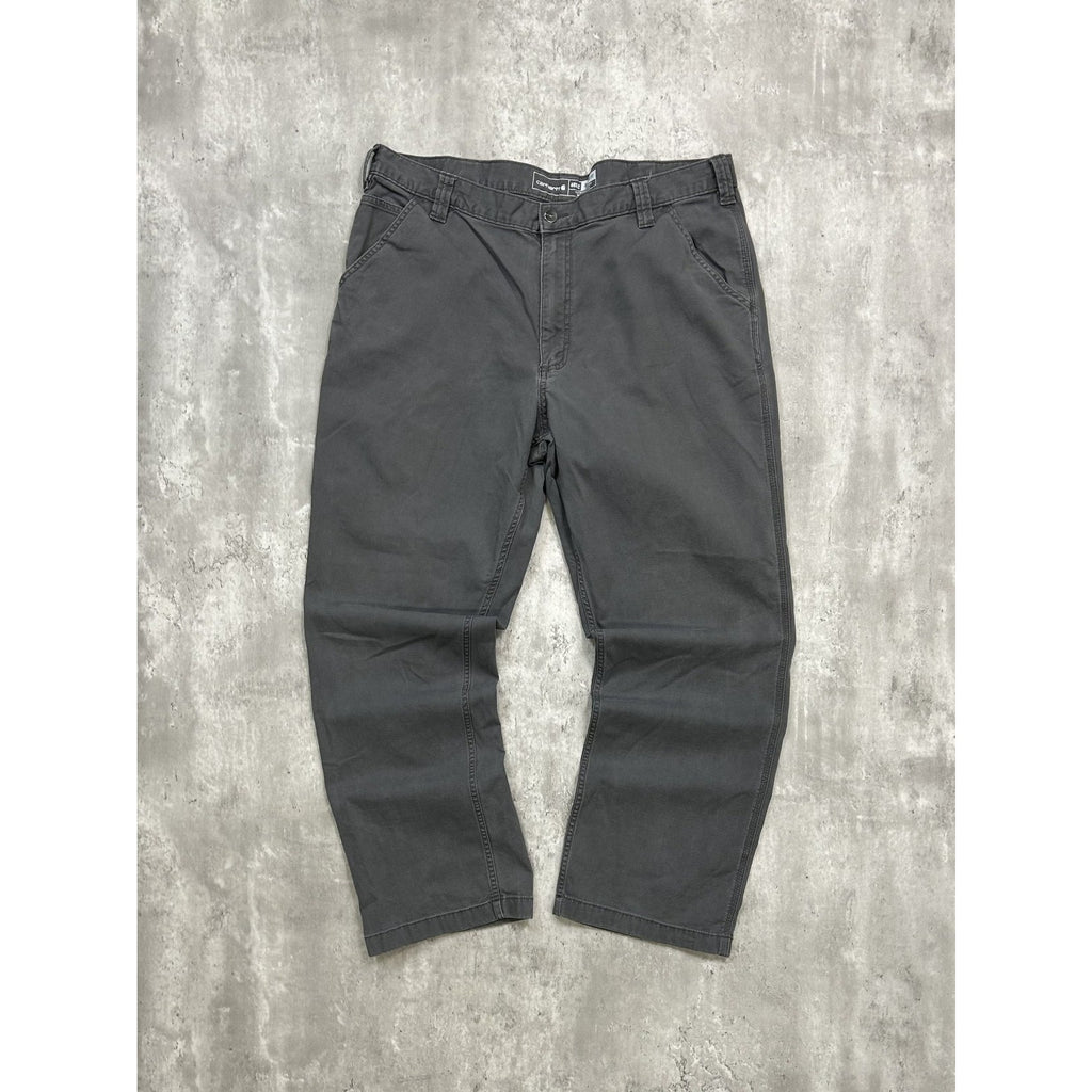 Carhartt Relaxed Fit Canvas Workwear Five Pocket Pants Size 39 Gray