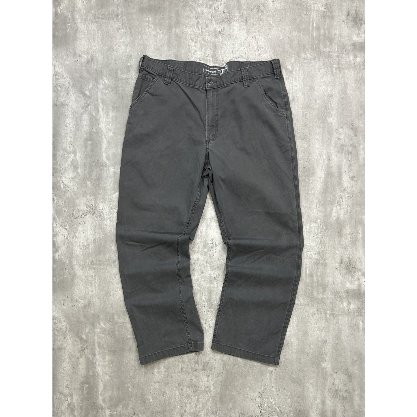 Carhartt Relaxed Fit Canvas Workwear Five Pocket Pants Size 39 Gray