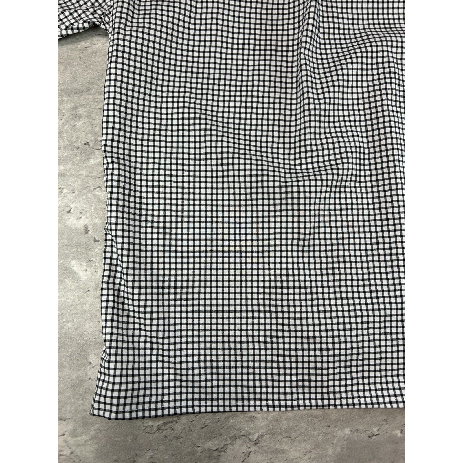 Polo Ralph Lauren Checkered Print Reworked Cropped Button Up Shirt Size Small