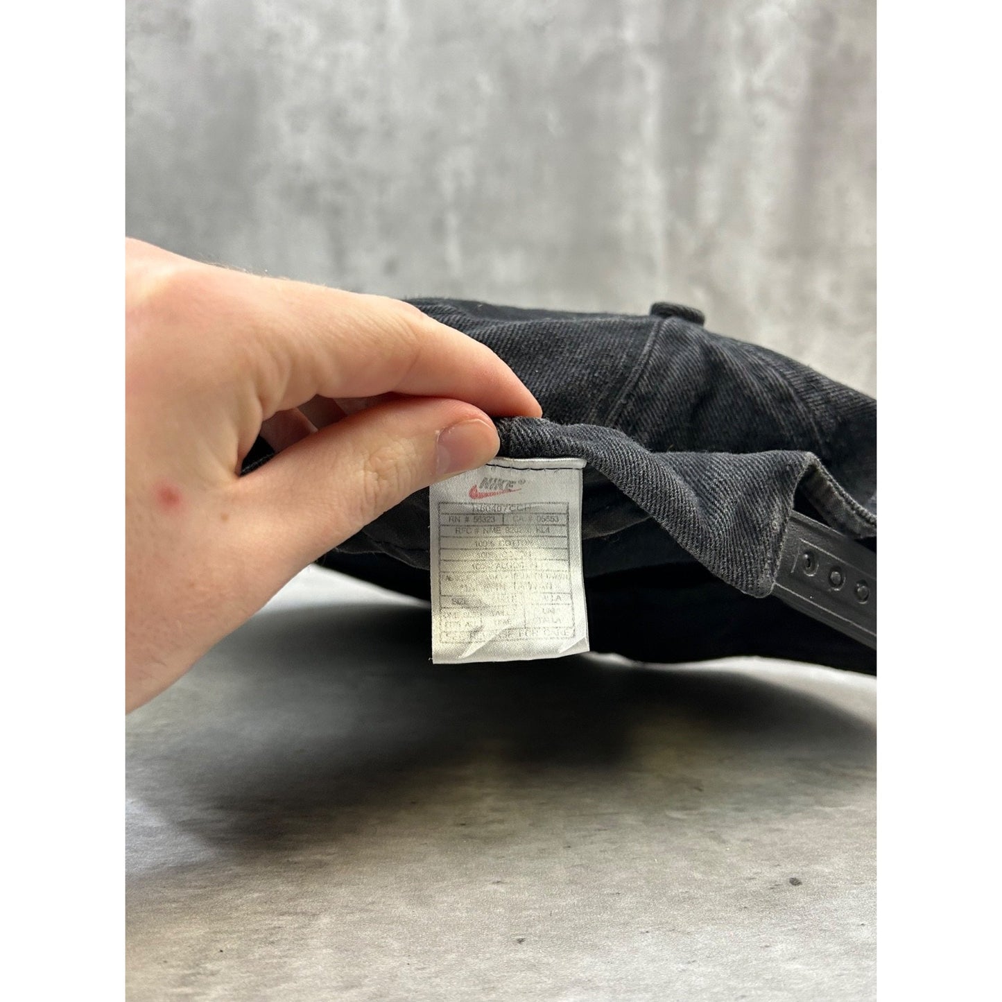 Vintage 90s Nike Embroidered Swoosh Snapback Hat OSFA Black