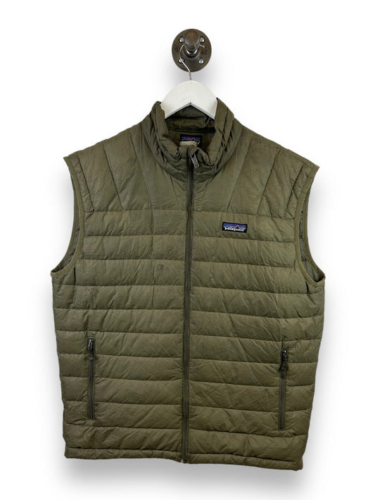 Patagonia Nano Puff Insulated Full Zip Light Vest Jacket Size Medium Green