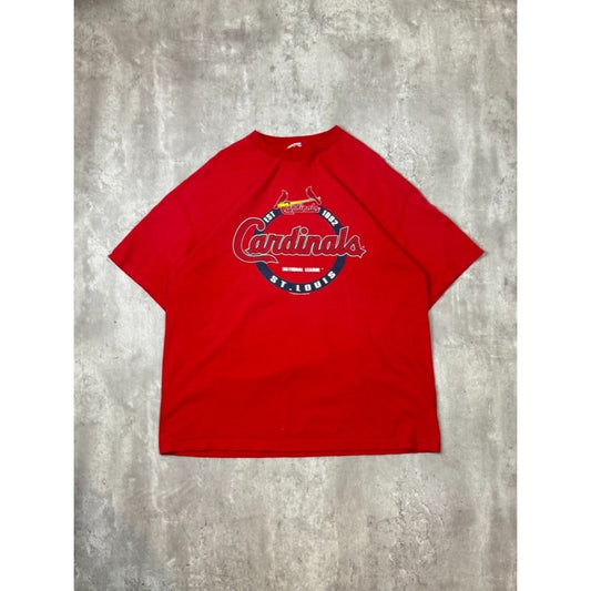 Vintage St Louis Cardinals MLB Spellout Graphic Baseball T-Shirt Size XL