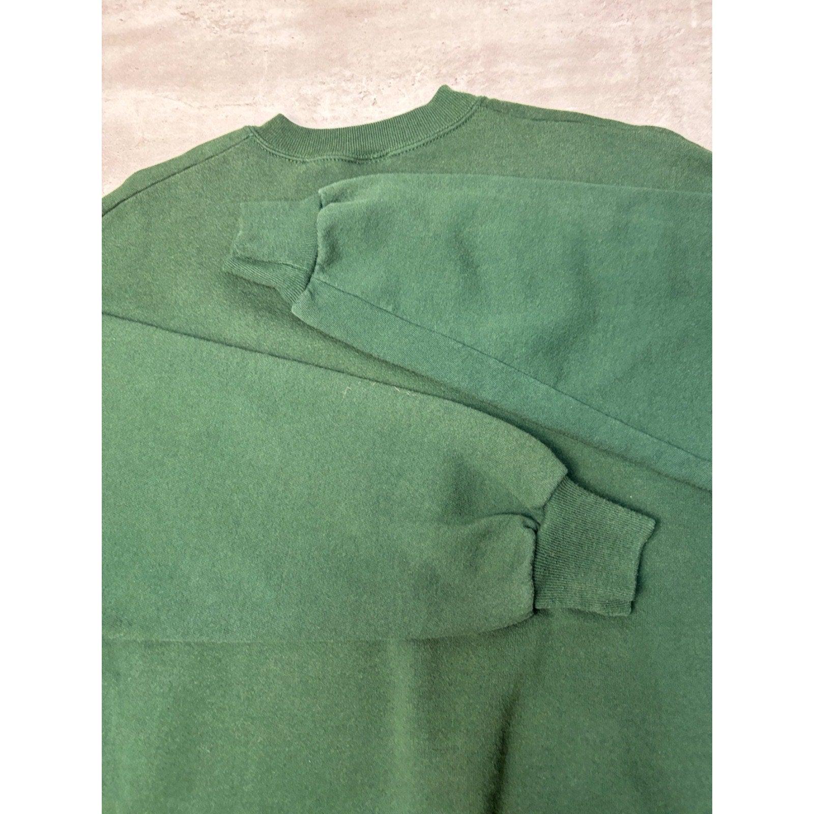 Vintage 90s Golf Embroidered Plaid Spellout Graphic Green Sweatshirt Size XL