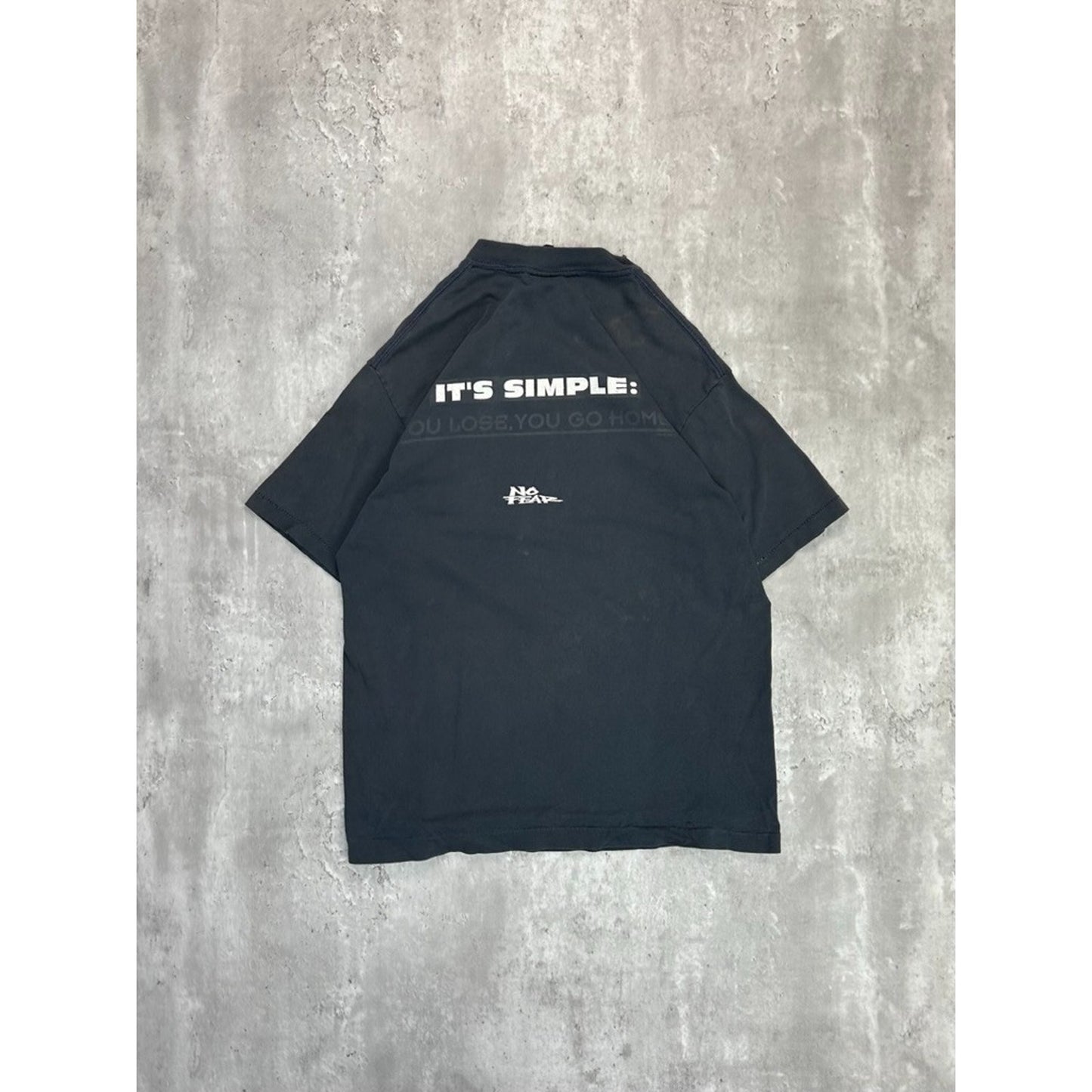 Vintage 90s No Fear Its Simple You Lose You Go Home Slogan T-Shirt Size Medium