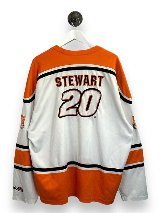 Vintage Tony Stewart #20 Nascar Home Depot Racing Hockey Jersey Size 2XL