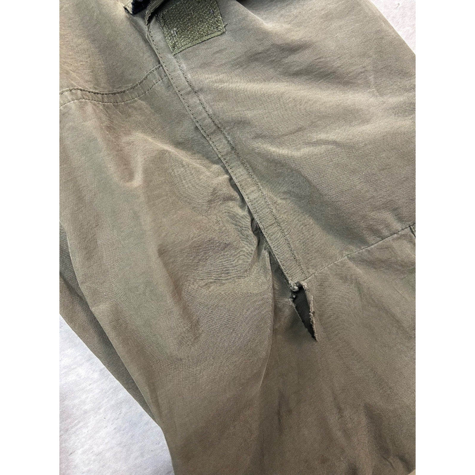 Vintage Y2K Carbon Nylon Utility Cargo Track Pants Size 29