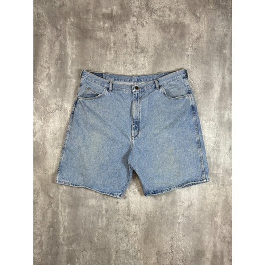 Vintage Wrangler Authentic Jeans Light Wash Denim Shorts Size 41 Blue