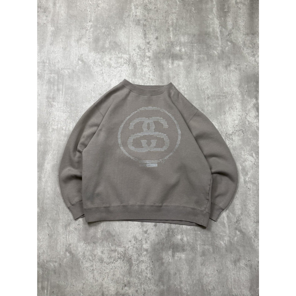 Vintage Stussy 3M Double S Graphic Logo Earth Tone Sweatshirt Size Small