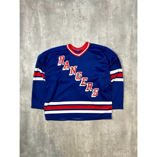 Vintage 80s/90s New York Rangers NHL CCM Hockey Jersey Size Large
