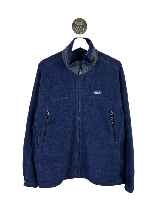 Vintage 90s Patagonia Regulator Fleece Full Zip Sweatshirt Sz Large Made In USA