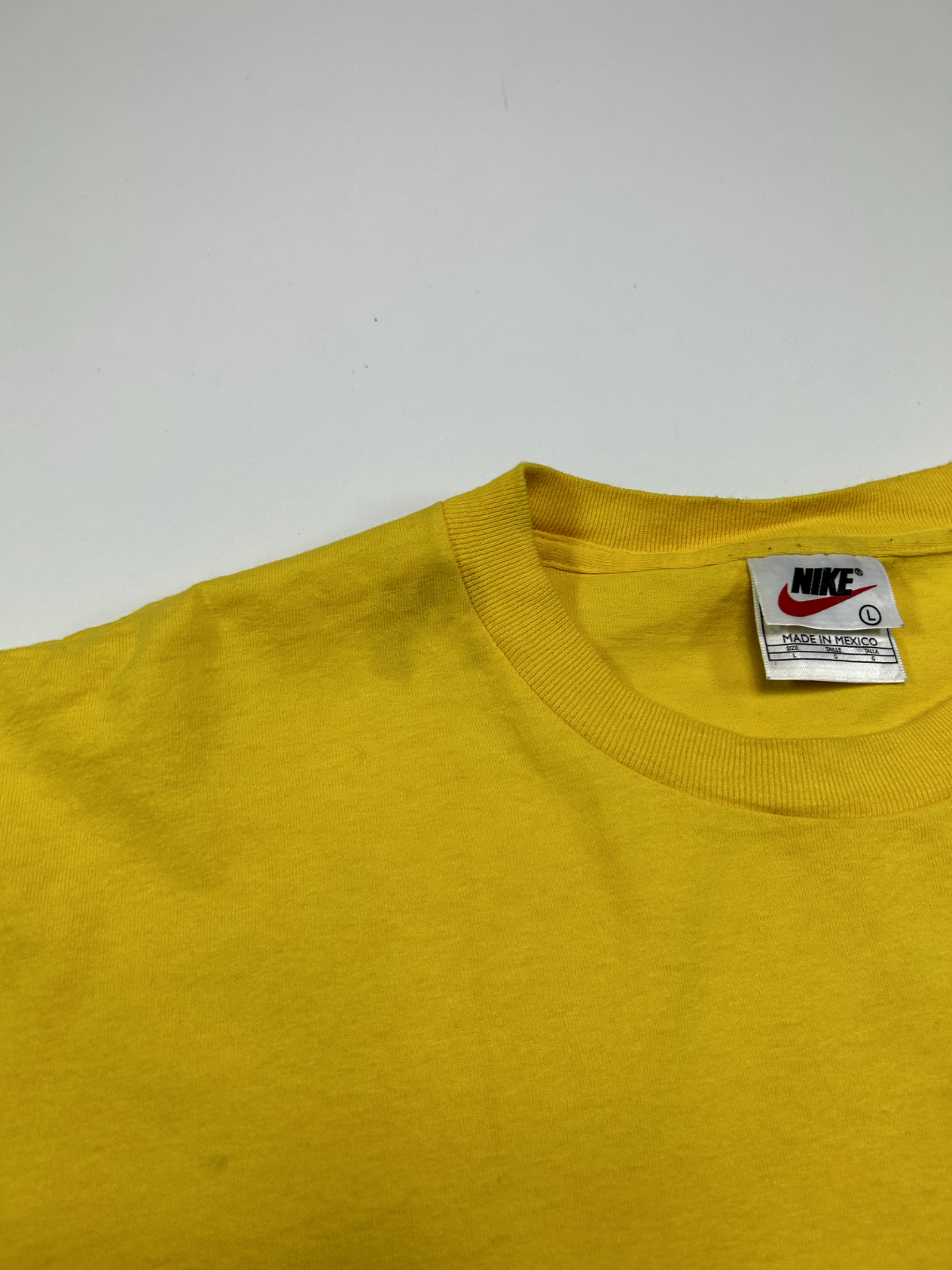 Vintage 90s Nike Embroidered Mini Swoosh Tonal T-Shirt Size Large