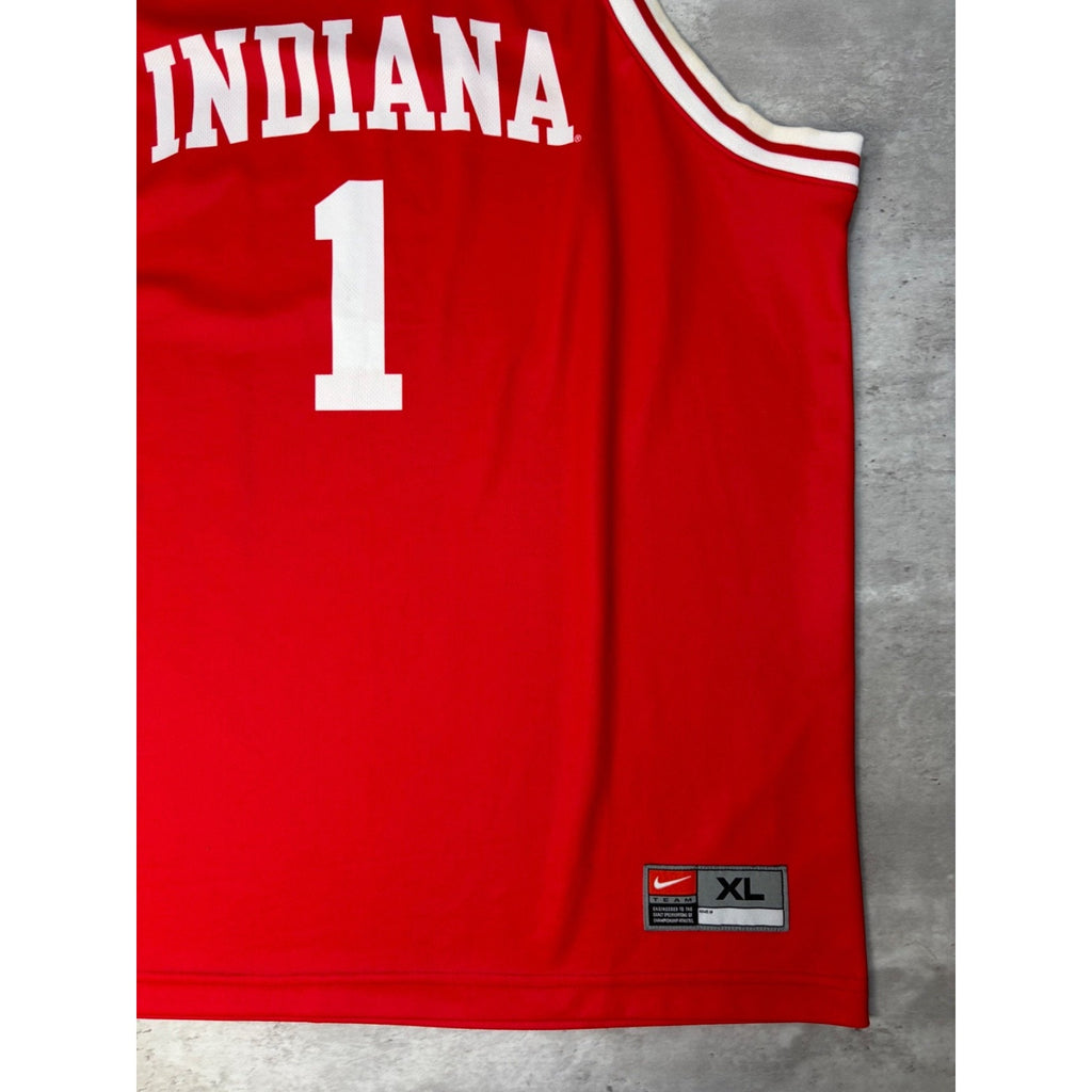 Vintage Indiana Hoosiers #1 NCAA Nike Basketball Jersey Size XL