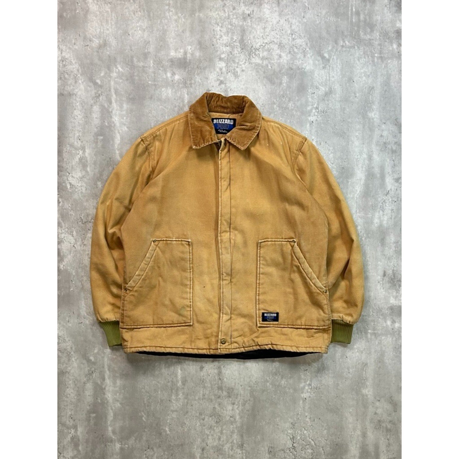 Vintage 90s Blizzard Pruf Insulated Canvas Workwear Arctic Style Jacket Size XL