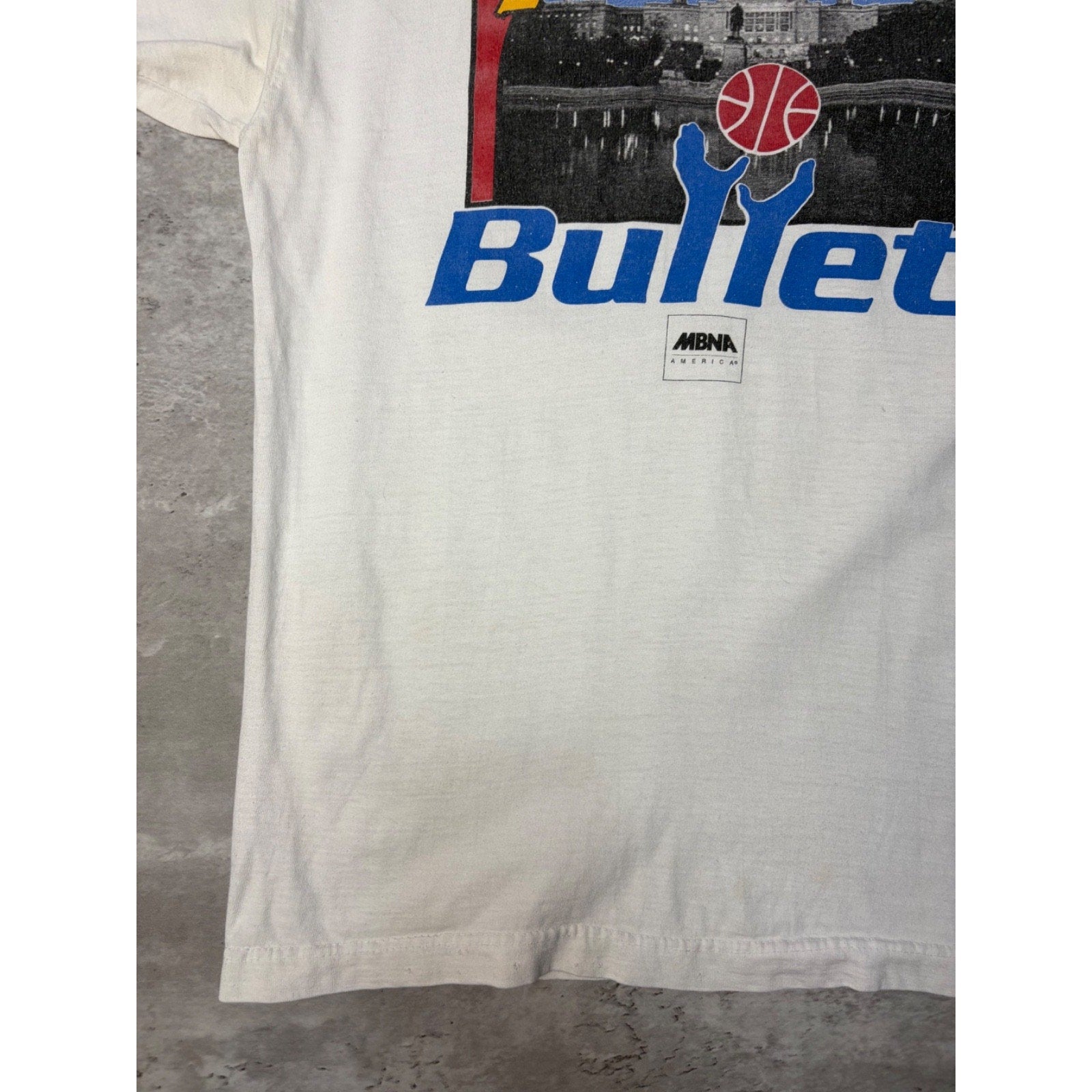 Vintage Washington Bullets NBa Spellout Basketball Graphic T-Shirt Size XL