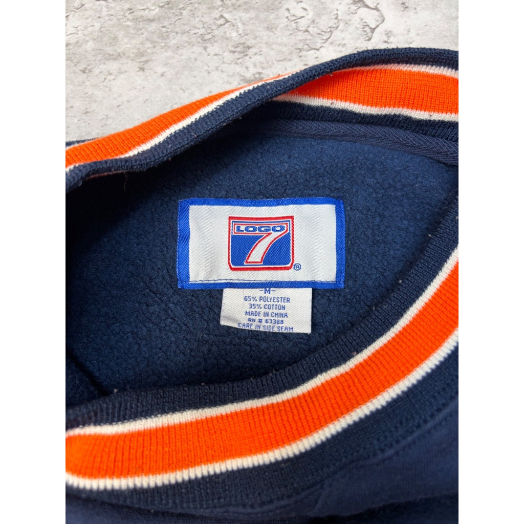 VTG 90s Chicago Bears NFL Embroidered Spellout Graphic Sweatshirt Size Medium