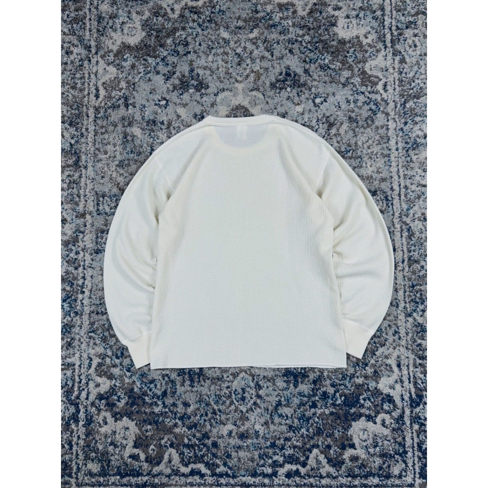 Vintage 90s Hanes Blank Long Sleeve Thermal T-Shirt Size XL