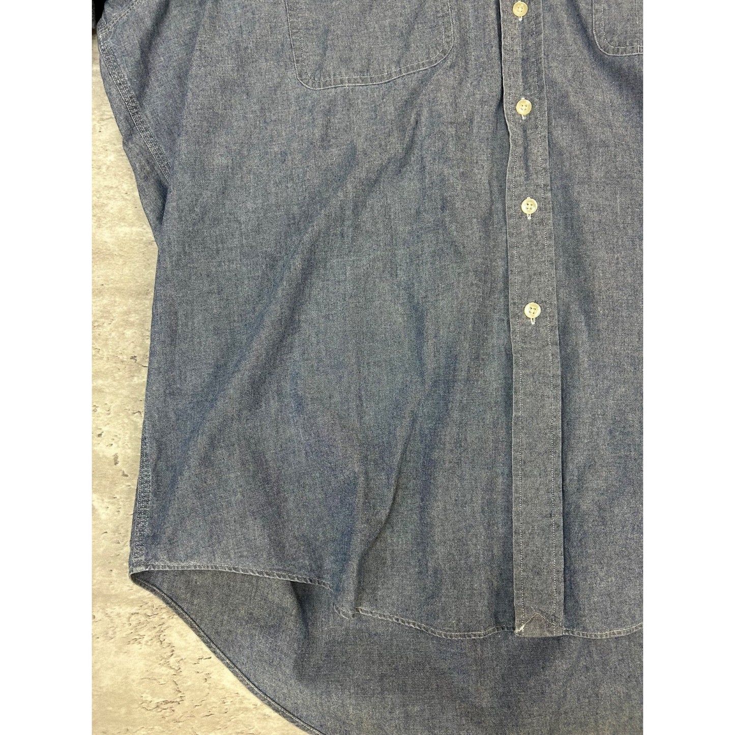 Vintage Polo Ralph Lauren Long Sleeve Button Up Shirt Size 2XL Blue
