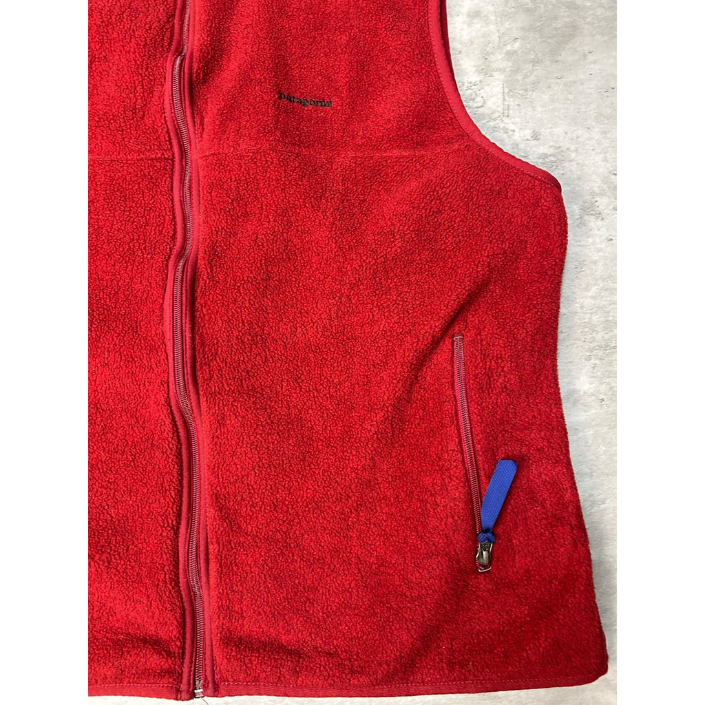 Vintage 90s Patagonia Synchilla Full Zip Fleece Vest Sweatshirt Size XL