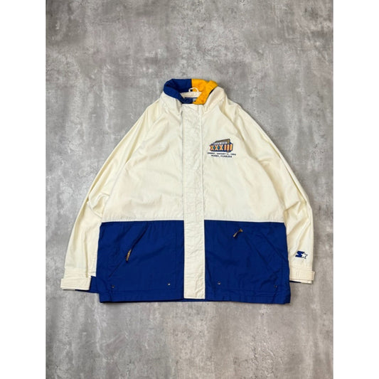 Vintage 1999 NFL Super Bowl XXXIII Starter Windbreaker Jacket Size XL