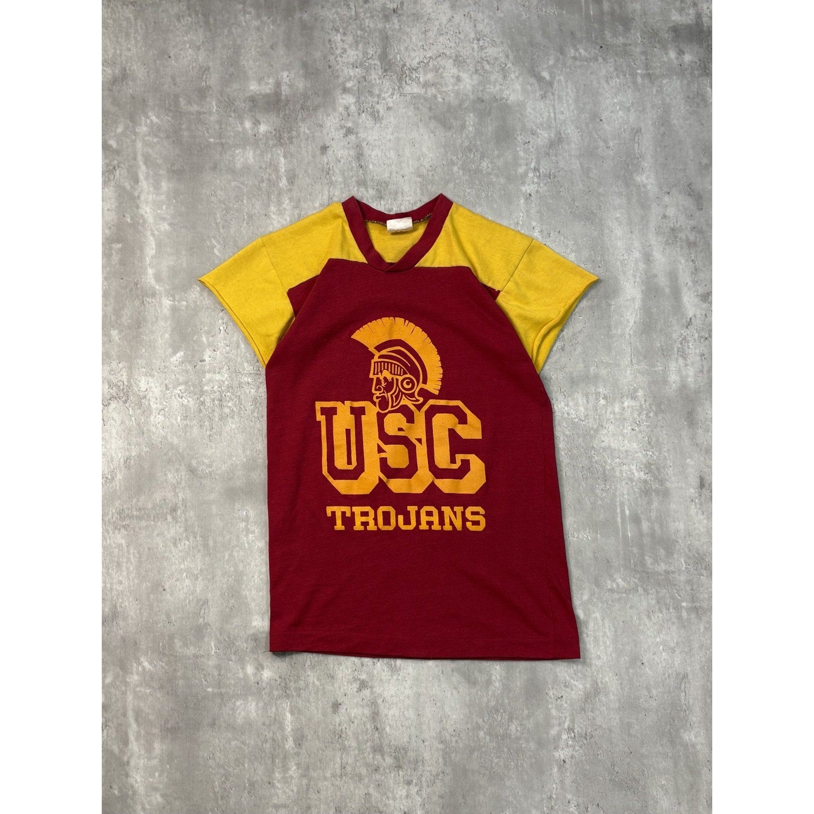 Vintage 70s/80s USC Trojans NCAA Graphic Football Jersey Size Medium