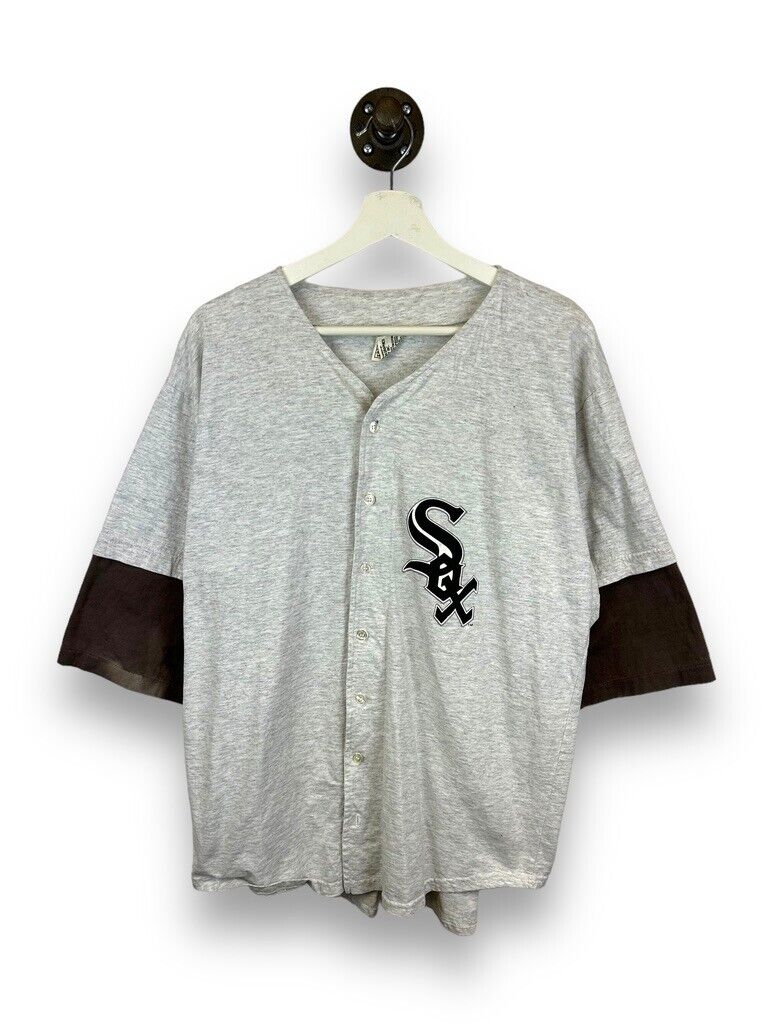 Vintage 1992 Chicago White Sox MLB Graphic Jersey Size XL 90s Gray