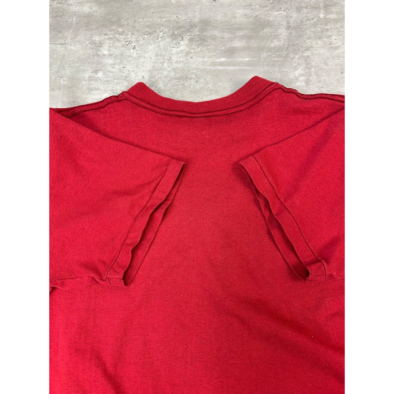 Vintage 80s St Louis Cardinals NFL Spellout Helmet Graphic T-Shirt Size Large