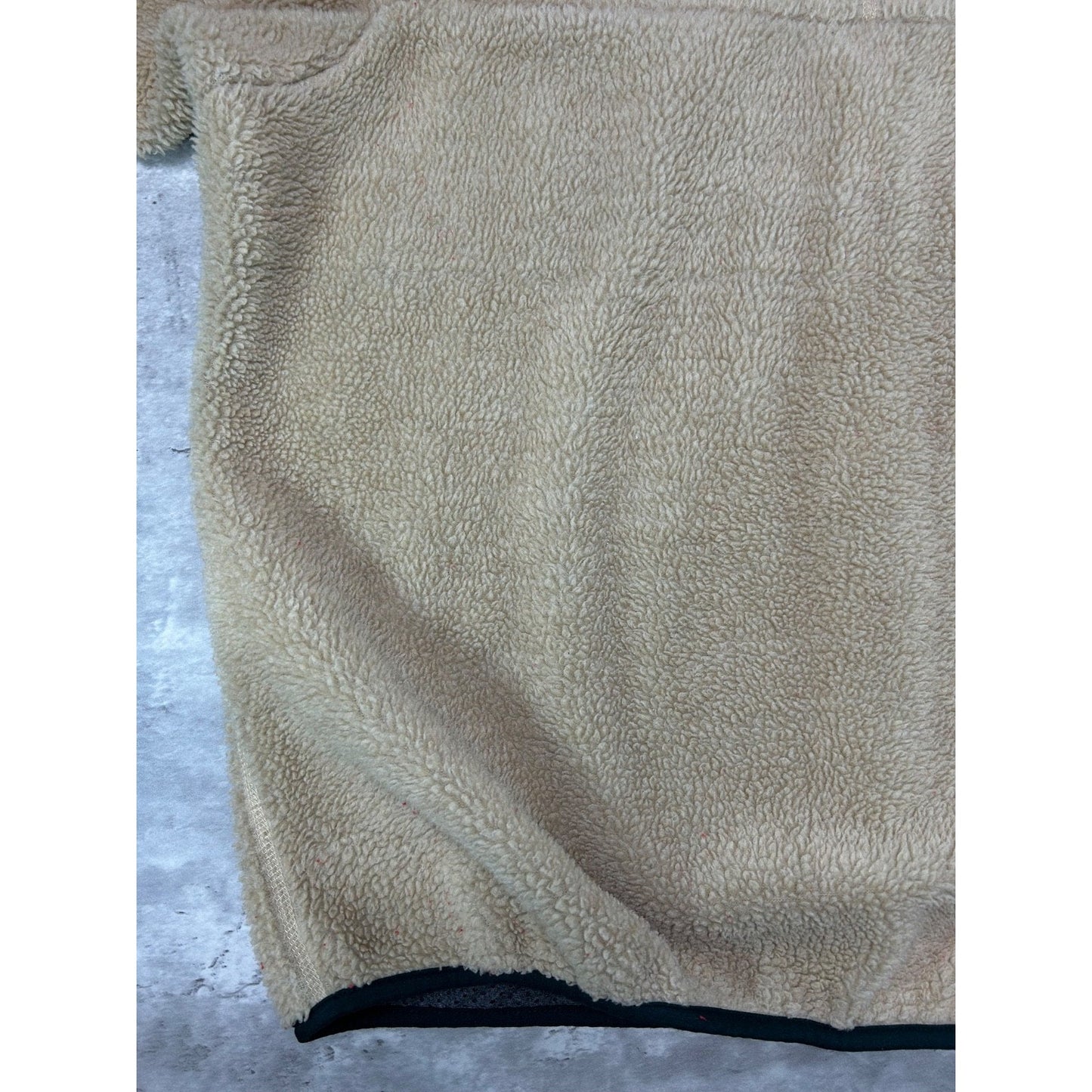 Vintage 90s Patagonia Oatmeal Deepile Full Zip Fleece Sweatshirt Size 2XL