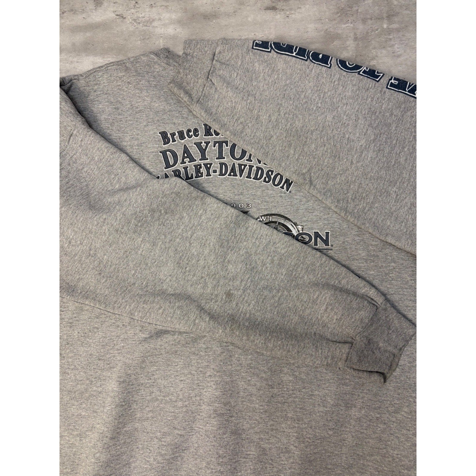 Harley Davidson Ride With Pride Graphic Spellout Crewneck Sweatshirt Size 2XL