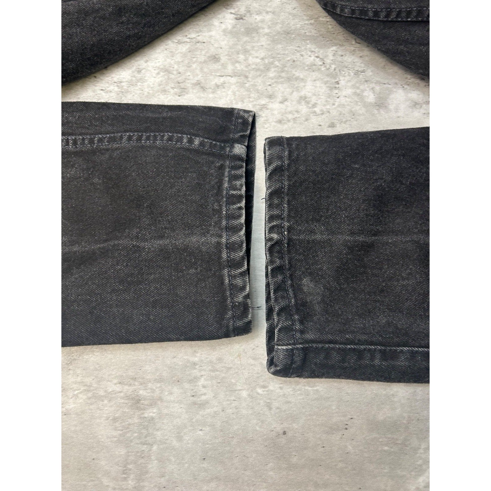 Vintage Levis 545 Brown Tab Loose Fit Black Denim Pants Size 36