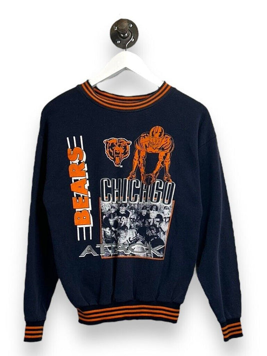 Vintage 80s Chicago Bears NFL Graphic Spellout Football Sweatshirt Size Medium