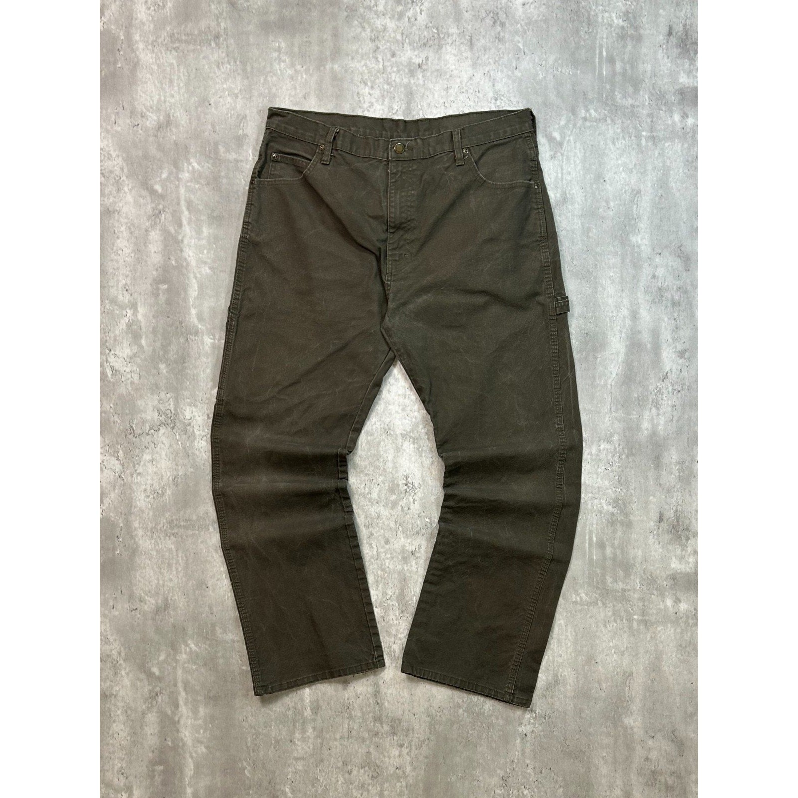 Vintage Dickies Canvas Workwear Earth Tone Carpenter Pants Size 36
