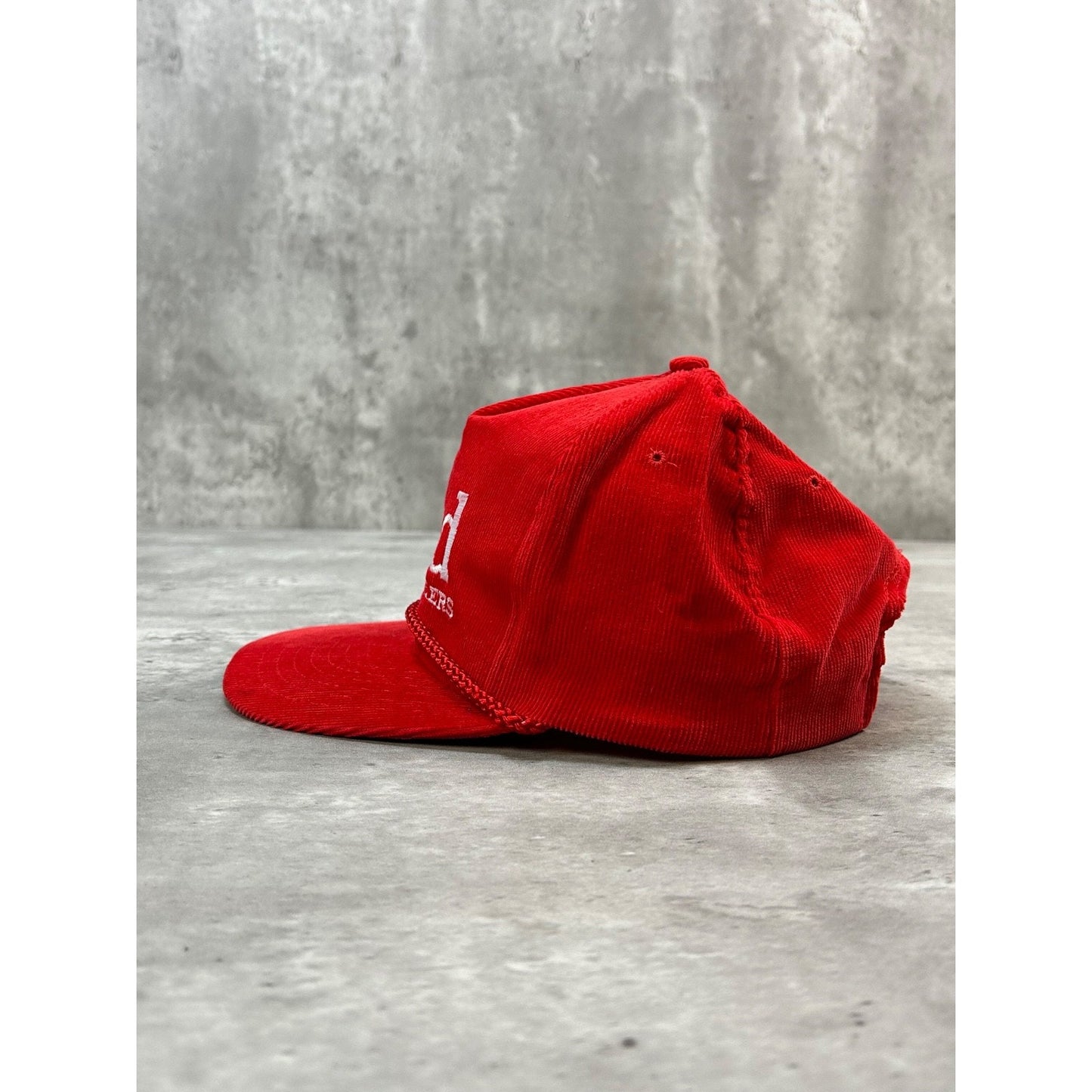 Vintage 90s Budweiser King Of Beers Embroidered Spellout Snapback Hat OSFA