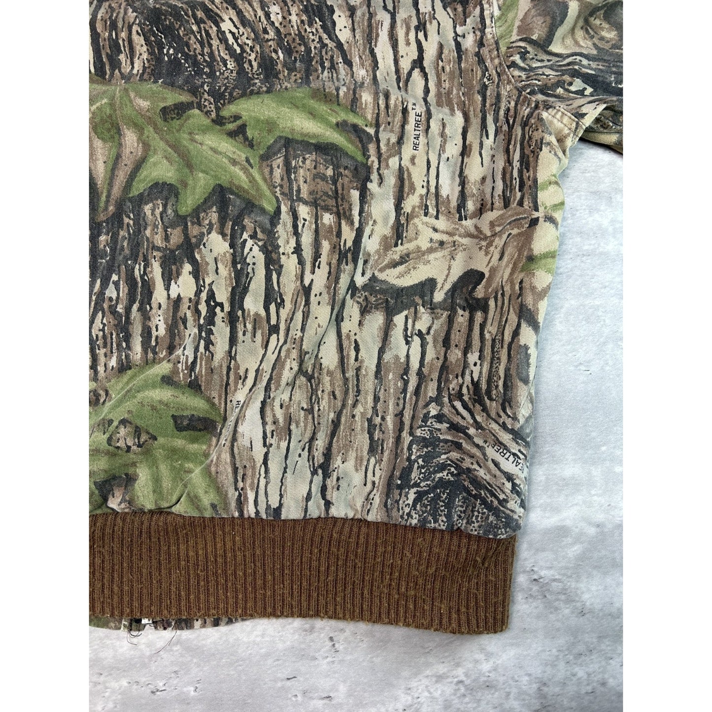 Vintage 80s/90s Walls Realtree Camo Full Zip Hooded Hunting Jacket Size Large